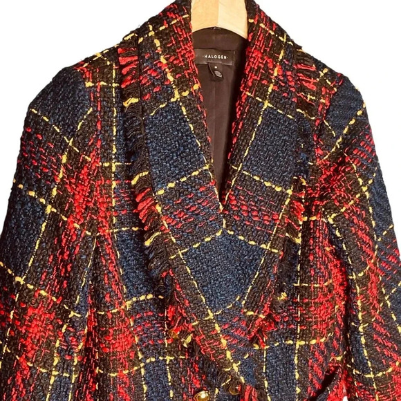 Halogen Shawl Collar Tweed Blazer - Picture 7 of 14